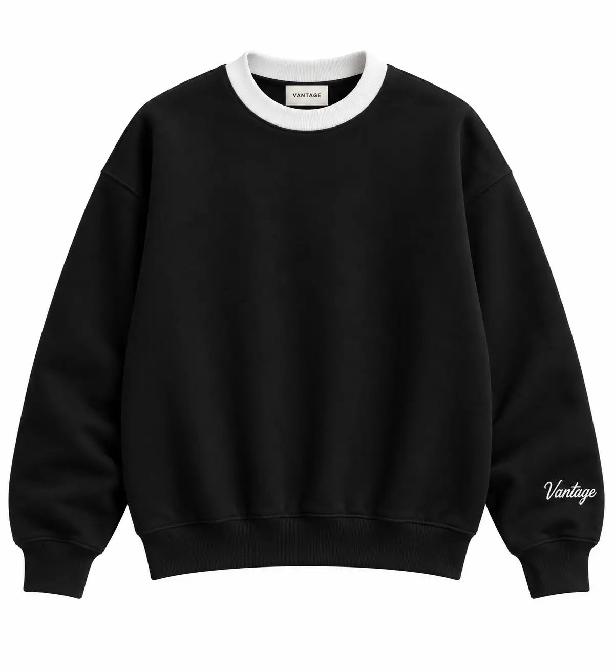 VANTAGE Essential Crewneck - Black -