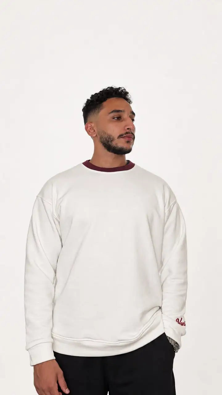 VANTAGE Essential Crewneck - White -